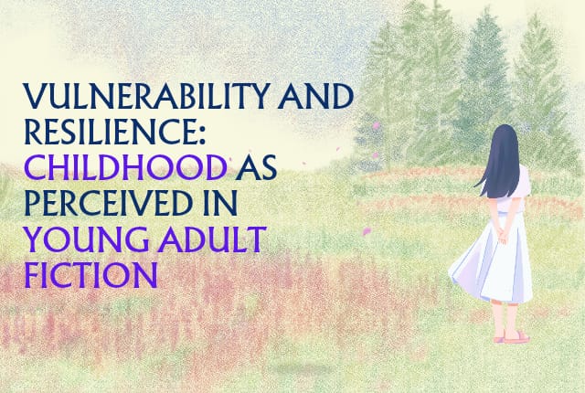 Young girl standing alone in a quiet meadow facing away from the camera, symbolising vulnerability and resilience in childhood